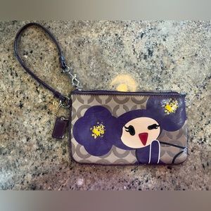 Vintage Coach Poppy Violette Wristlet